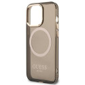 Kryt Guess Gold Outline Translucent MagSafe pro iPhone 13 Pro Max - č