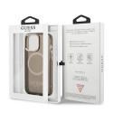 Kryt Guess Gold Outline Translucent MagSafe pro iPhone 13 Pro Max - č