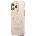 Kryt GUESS Gold Outline Translucent MagSafe pro iPhone 13 Pro Max - pi