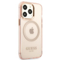 Kryt GUESS Gold Outline Translucent MagSafe pro iPhone 13 Pro Max - pi
