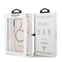 Kryt GUESS Gold Outline Translucent MagSafe pro iPhone 13 Pro Max - pi