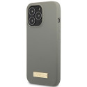 Kryt Guess Silicone Logo Plate MagSafe pro iPhone 13 Pro Max - šedá