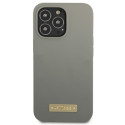 Kryt Guess Silicone Logo Plate MagSafe pro iPhone 13 Pro Max - šedá