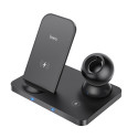 HOCO CW33 Bezdrátová 15W nabíječka 3v1 pro iPhone, Watch a AirPods, černá