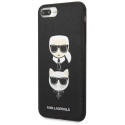 Kryt Karl Lagerfeld SAFFIANO KARL&CHOUPETTE iPhone 7 Plus/8 Plus čern