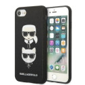 Kryt Karl Lagerfeld KLHCI8SAKICKCBK pro iPhone 7/8/SE (2020/2022) čer
