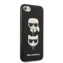 Kryt Karl Lagerfeld KLHCI8SAKICKCBK pro iPhone 7/8/SE (2020/2022) čer