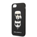 Kryt Karl Lagerfeld KLHCI8SAKICKCBK pro iPhone 7/8/SE (2020/2022) čer
