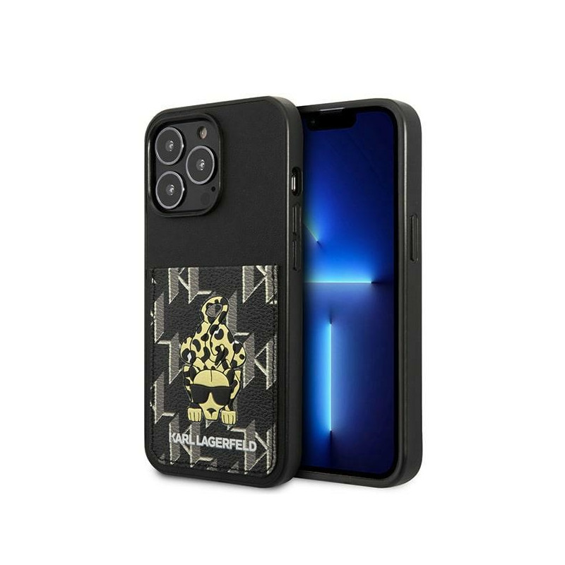 Kryt Karl Lagerfeld KARLIMALS pro iPhone 13 Pro / iPhone 13 - černý