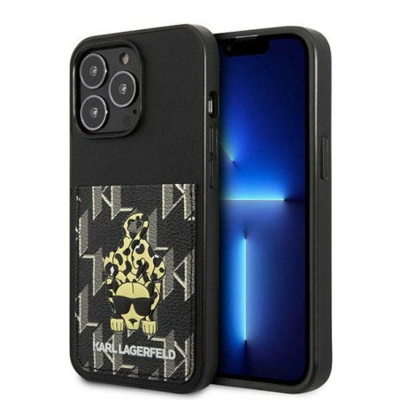 Kryt Karl Lagerfeld KARLIMALS pro iPhone 13 Pro / iPhone 13 - černý
