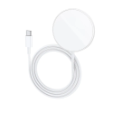 HOCO CW34 Bezdrátová magnetická (MagSafe) nabíječka 2v1 pro iPhone a Apple Watch, 15W, bílá
