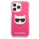 Kryt Karl Lagerfeld CHOUPETTE HEAD iPhone 13 Pro - fuksjový