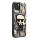 Kryt Karl Lagerfeld KLHCP13MPMNFIK1 iPhone 13 šedá/šedá