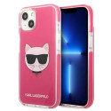 Kryt Karl Lagerfeld CHOUPETTE HEAD pro iPhone 13 - fuchsia