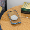 HOCO CW34 Bezdrátová magnetická (MagSafe) nabíječka 2v1 pro iPhone a Apple Watch, 15W, bílá