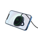 HOCO CW35 Bezdrátová magnetická (MagSafe) USB-C nabíječka se stojánkem, 15W, černá