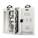 Kryt Karl Lagerfeld FLOWER IKONIK Karl iPhone 13 mini šedý