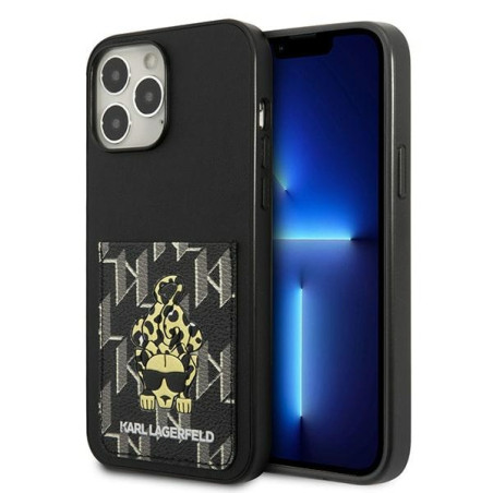 Kryt Karl Lagerfeld KARLIMALS Cardslot iPhone 13 Pro Max - černý