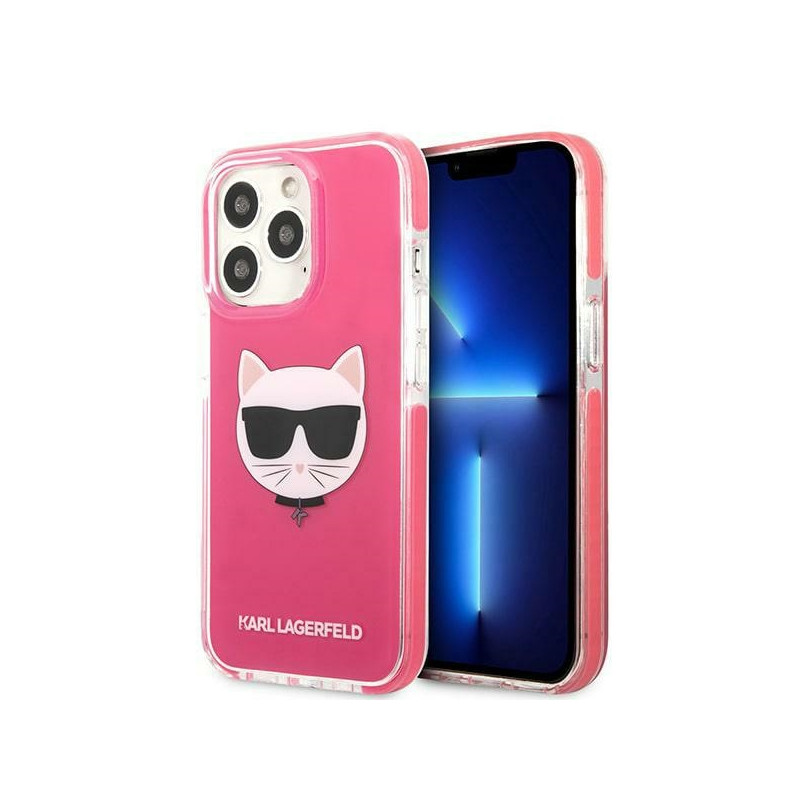 Kryt Karl Lagerfeld CHOUPETTE HEAD pro iPhone 13 Pro Max - fuksjowe