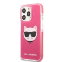 Kryt Karl Lagerfeld CHOUPETTE HEAD iPhone 13 Pro Max - fuksjowy