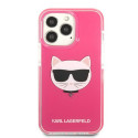 Kryt Karl Lagerfeld CHOUPETTE HEAD iPhone 13 Pro Max - fuksjowy