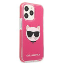 Kryt Karl Lagerfeld CHOUPETTE HEAD iPhone 13 Pro Max - fuksjowy