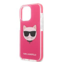 Kryt Karl Lagerfeld CHOUPETTE HEAD iPhone 13 Pro Max - fuksjowy