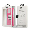 Kryt Karl Lagerfeld CHOUPETTE HEAD iPhone 13 Pro Max - fuksjowy