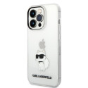 Kryt Karl Lagerfeld CHOUPETTE pro iPhone 14 Pro – transparentní