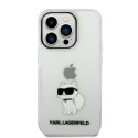 Kryt Karl Lagerfeld CHOUPETTE pro iPhone 14 Pro – transparentní