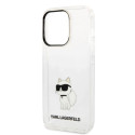 Kryt Karl Lagerfeld CHOUPETTE pro iPhone 14 Pro – transparentní