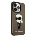 Kryt Karl Lagerfeld IKONIK pro iPhone 14 Pro black/black
