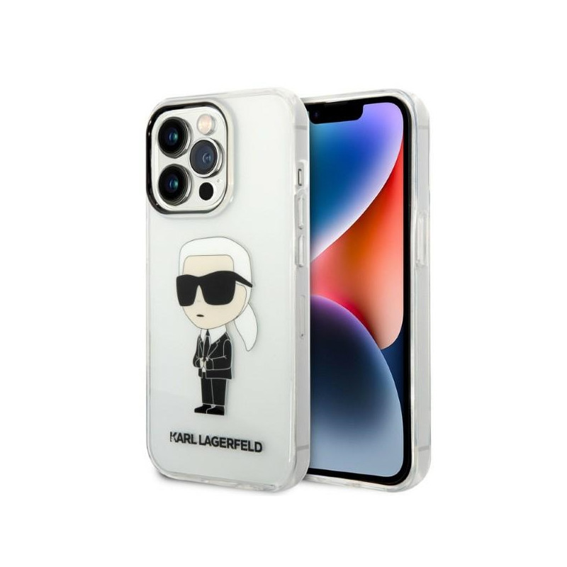 Kryt Karl Lagerfeld IKONIK pro iPhone 14 Pro - transparent