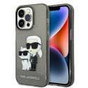 Kryt Karl Lagerfeld Karl&Choupette iPhone 14 Pro černý