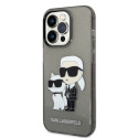 Kryt Karl Lagerfeld Karl&Choupette iPhone 14 Pro černý