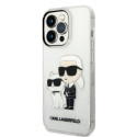 Kryt Karl Lagerfeld KARL&CHOUPETTE pro iPhone 14 Pro - transparent
