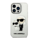 Kryt Karl Lagerfeld KARL&CHOUPETTE pro iPhone 14 Pro - transparent