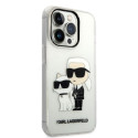 Kryt Karl Lagerfeld KARL&CHOUPETTE pro iPhone 14 Pro - transparent