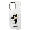 Kryt Karl Lagerfeld KARL&CHOUPETTE pro iPhone 14 Pro - transparent