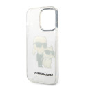 Kryt Karl Lagerfeld KARL&CHOUPETTE pro iPhone 14 Pro - transparent