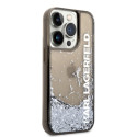 Kryt Karl Lagerfeld LIQUID GLITTER ELONG iPhone 14 Pro black