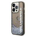 Kryt Karl Lagerfeld LIQUID GLITTER ELONG iPhone 14 Pro black