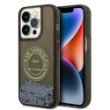 Kryt Karl Lagerfeld LIQUID GLITTER RSG pro iPhone 14 Pro - black