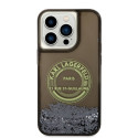 Kryt Karl Lagerfeld LIQUID GLITTER RSG pro iPhone 14 Pro - black