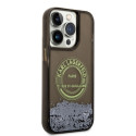 Kryt Karl Lagerfeld LIQUID GLITTER RSG pro iPhone 14 Pro - black