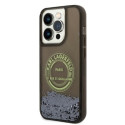Kryt Karl Lagerfeld LIQUID GLITTER RSG pro iPhone 14 Pro - black