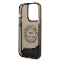 Kryt Karl Lagerfeld LIQUID GLITTER RSG pro iPhone 14 Pro - black