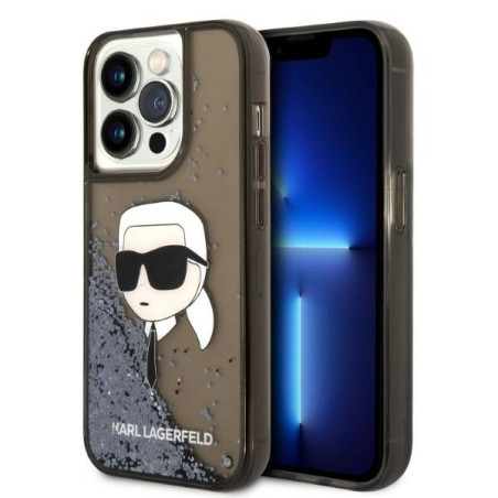 Kryt Karl Lagerfeld Glitter Karl Head pro iPhone 14 Pro