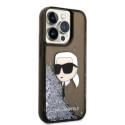Kryt Karl Lagerfeld Glitter Karl Head pro iPhone 14 Pro