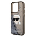 Kryt Karl Lagerfeld Glitter Karl Head pro iPhone 14 Pro